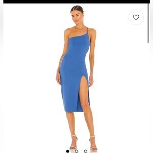 Lovers + Friends Lazo Midi Dress in Cobalt Blue Size XXS